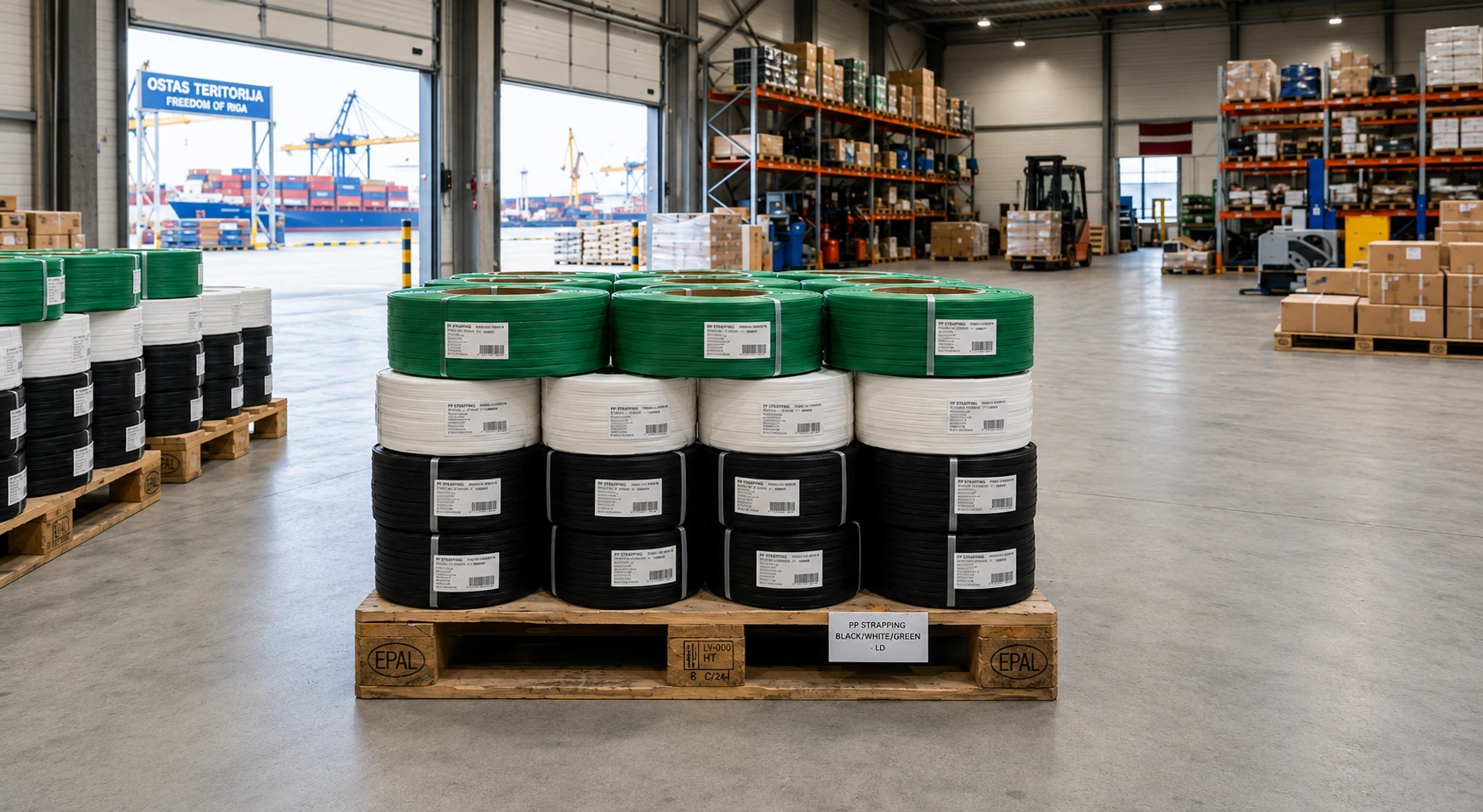 PP Strapping Band Exporter Latvia — Greenstrix Industrial Packaging